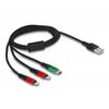 Delock-Cavo-di-ricarica-USB-3-in-1-Tipo-A-a-2-x-Lightning---USB-Tipo-C-1-m
