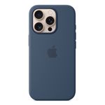 Apple Custodia MagSafe in silicone per iPhone 16 Pro - Denim (Apple - Back cover for mobile phone - MagSafe compatibilit