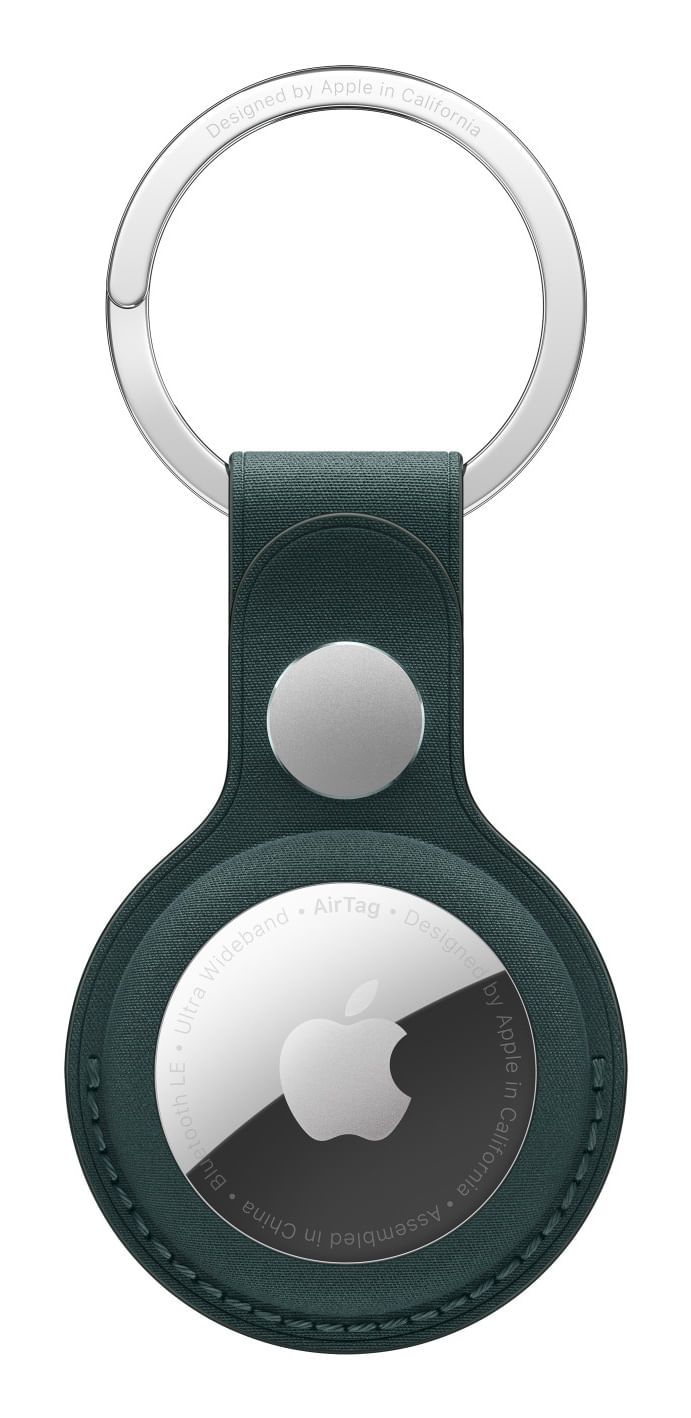 Apple-MA7J4ZM-A-accessorio-per-localizzatore-e-cercatore-GPS--AirTag-FineWoven-Key-Ring---Dark-Green-