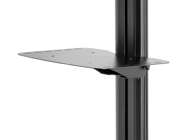 Peerless-ACC-MS-accessorio-per-carrello-multimediale-Nero-Metallo-Mensola-regolabile--ACCMS---SmartMount-reg--Metal-Shel