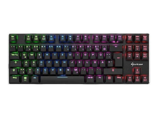 Sharkoon-PureWriter-TKL-RGB-Tastiera-meccanica--retroilluminazione-USB-tedesco-switch-chiave-Kailh-Blau-