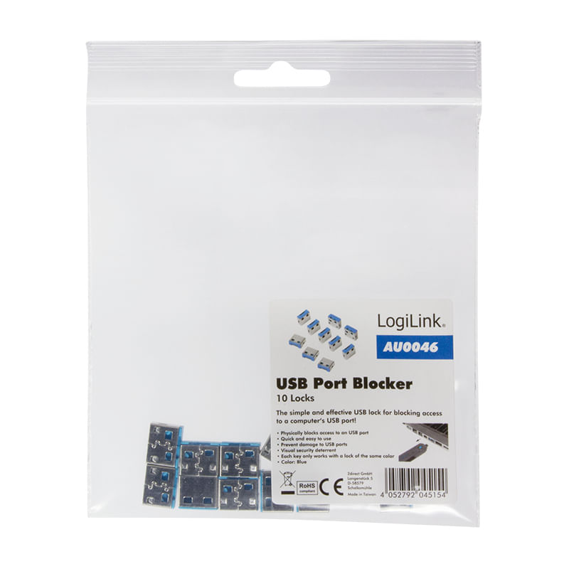 LogiLink-Porta-USB-Blocco-10-serrature-10-serrature-individuali