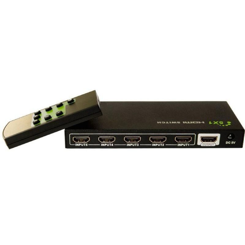 Techly-Switch-HDMI-5-IN-1-OUT-con-Telecomando-4K-UHD-3D--IDATA-HDMI-4K51-