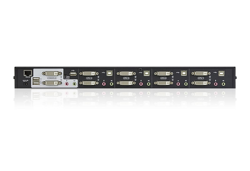 ATEN-Switch-KVMP™-schermo-doppio-audio-USB-DVI-Dual-Link-a-4-porte