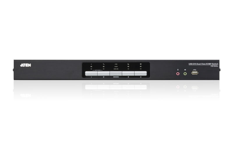 ATEN-Switch-KVMP™-schermo-doppio-audio-USB-DVI-Dual-Link-a-4-porte