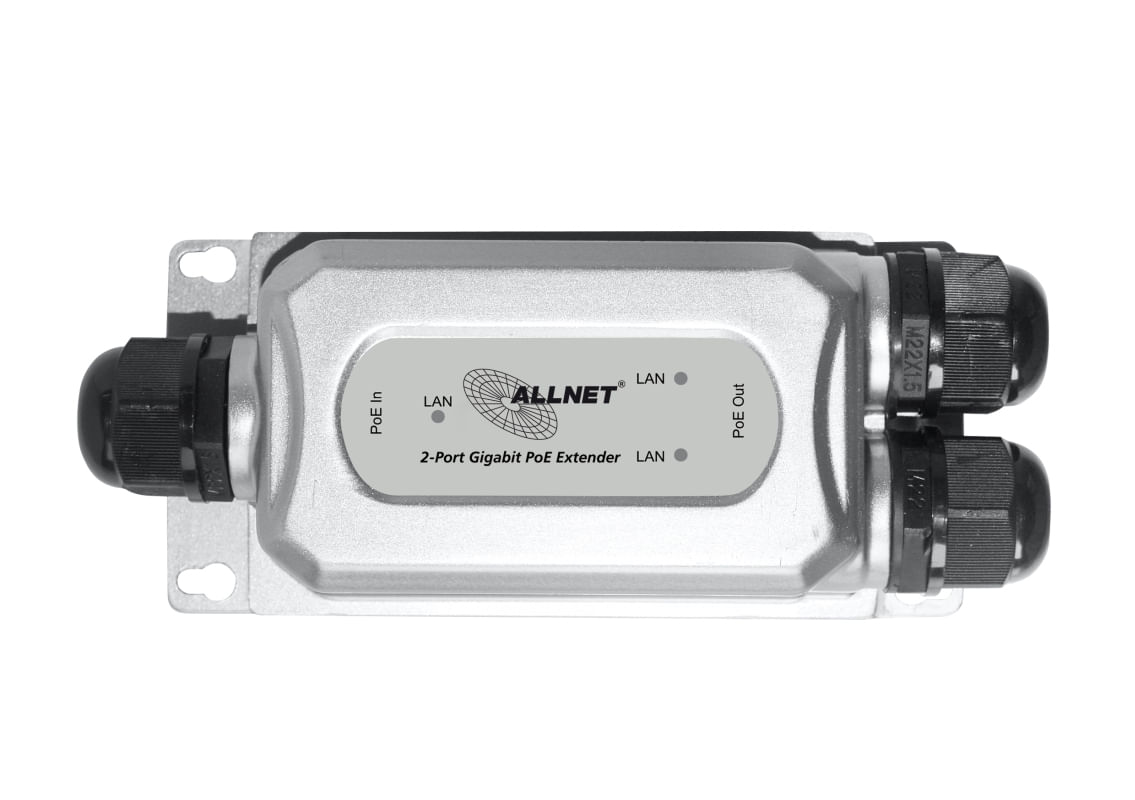 ALLNET ALL-PR2013O-30W Bridge e ripetitore Ripetitore di rete 1000 Mbit/s Nero - Argento (ALL-PR2013O-30W)