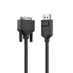ALOGIC EL2DPVGA-02 cavo e adattatore video 2 m DisplayPort VGA [D-Sub] Nero (ELEMENTS DISPLAYPORT TO VGA - CABLE - MALE