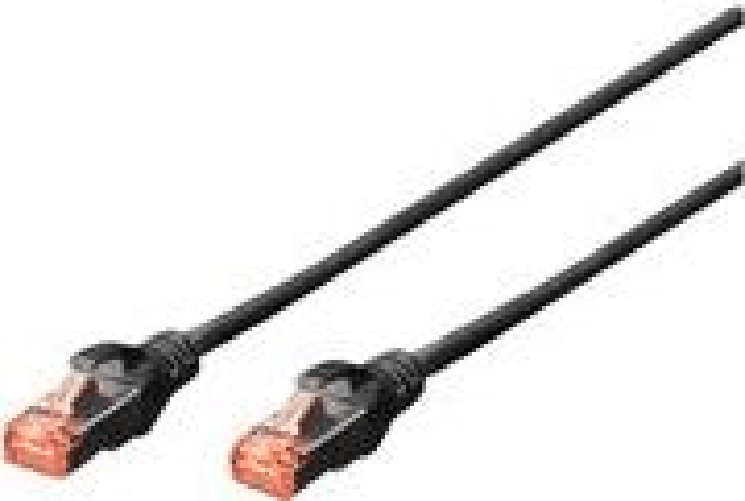 Digitus CONFEZIONE 10 CAVI CAT 6 SCHERMATI S/FTP MT 0,5 COLORE NERO DIGITUS