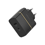 OtterBox EU Caricatore Murale Doppia Porta 30W USB-C PD 18W  USB-A 12W Nero