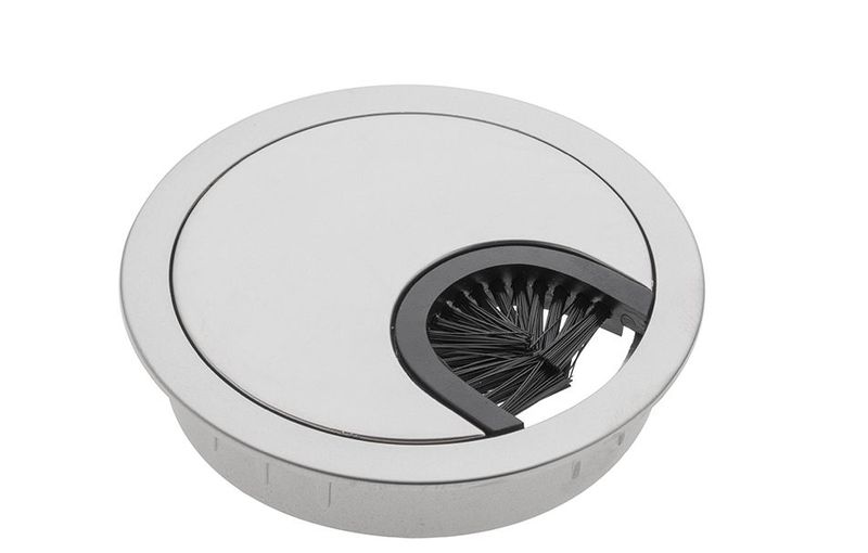 Vivolink-VLDG60-organizer-per-cavi-Scrivania-Cable-grommet-Grigio--Desk-Grommet-AÆAaAaAA60mm-Aluminum---.---Warranty--12