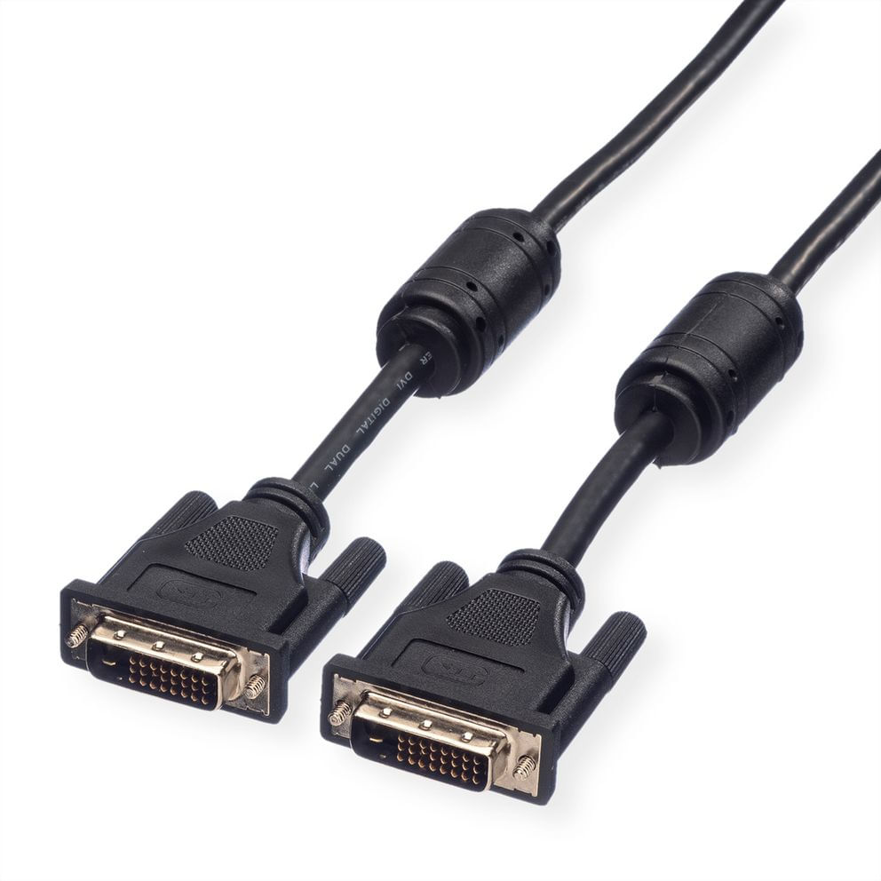 ROLINE 11.04.5556 cavo DVI 7,5 m DVI-D Nero (Roline DVI-D 24+1 Dual Link Cable, Black 7.5m)