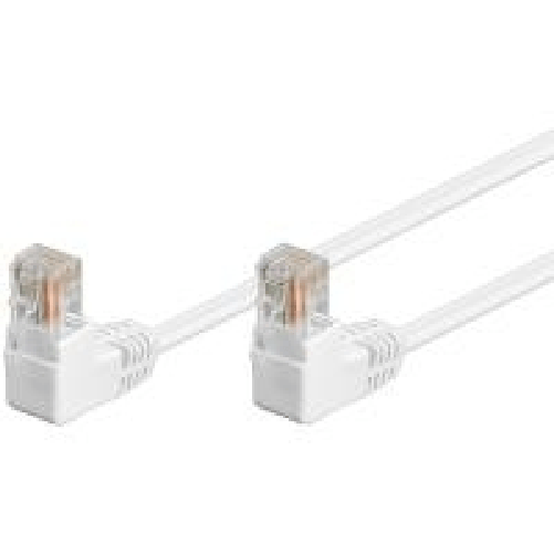 Wentronic-goobay---Netzwerkkabel---RJ-45--M--zu-RJ-45--M----50-cm---UTP---CAT-5e---90A°-Stecker-geformt---weiA--96069-