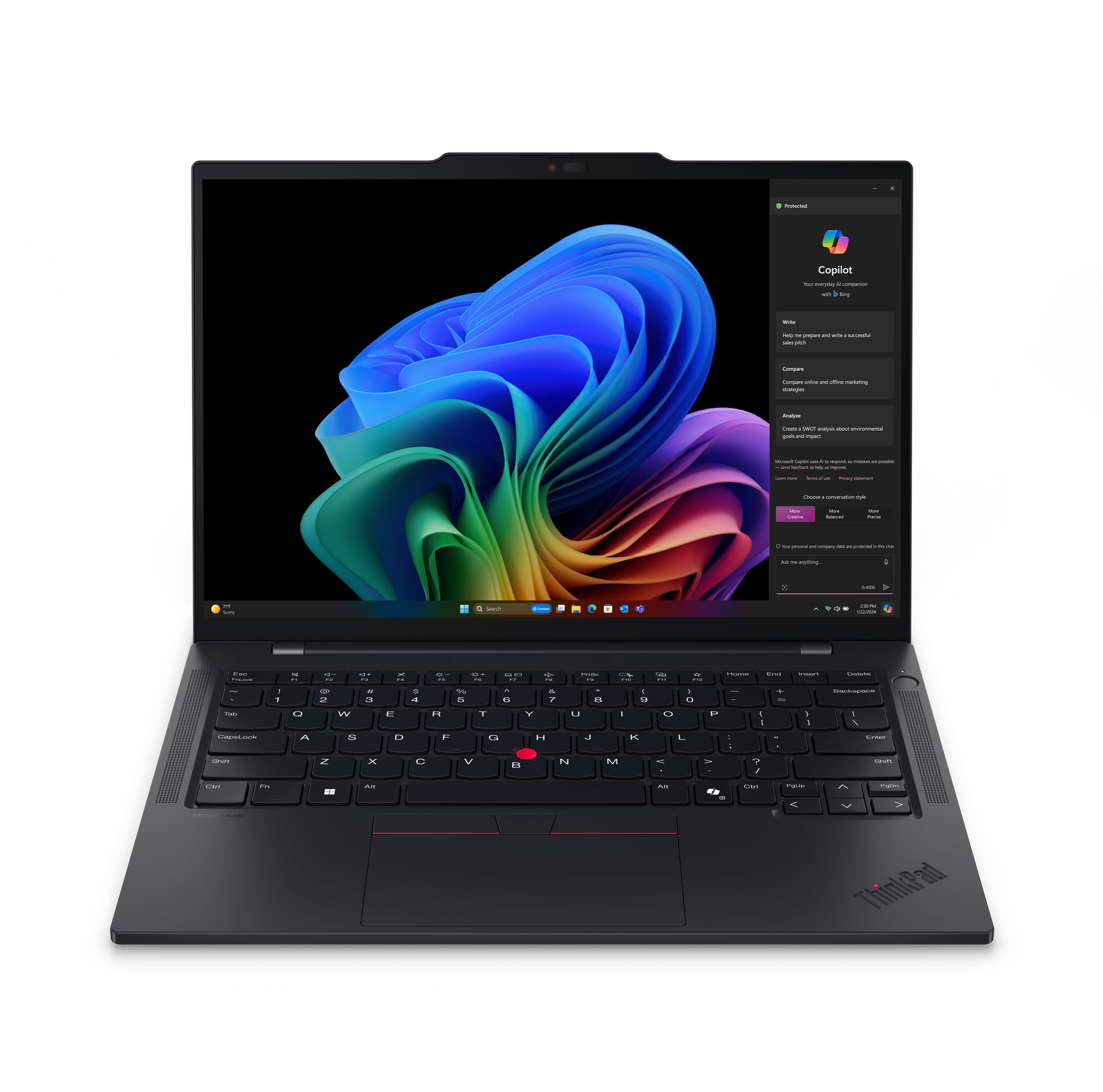 Lenovo ThinkPad T14s Gen 6 Qualcomm Snapdragon X1E-78-100 Computer portatile 35,6 cm (14") WUXGA 32 GB LPDDR5x