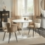 Tezeta Tavolino Derek colore bianco 90x73 H