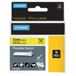 Dymoâ® Banda ind -letter originale per Rhino ¢ nylon 12mm x 3,5m - nero su giallo