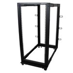 StarTech.com Server Rack a 4 Montanti 25U Open Frame, Armadio Rack di Rete 19" con Ruote