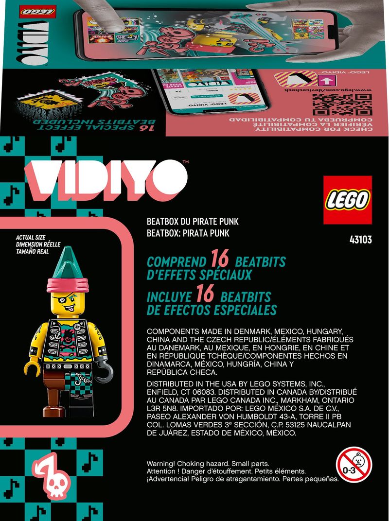 LEGO-VIDIYO-Punk-Pirate-BeatBox-Creatore-Video-Musicali-con-Pirata-Giocattoli-per-Bambini-App-Realta--Aumentata-43103