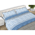 BIANCHERIAWEB Completo Lenzuola Letto 100% Cotone Made Italy Disegno Lab CN