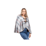 BIANCHERIAWEB Poncho Mantella Caldo Plaid Coperta Inverno Scozzese Modello London