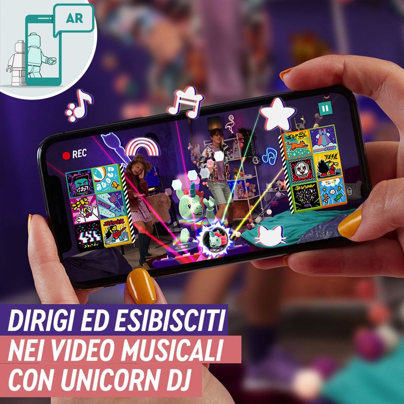 LEGO-VIDIYO-Unicorn-DJ-BeatBox-Creatore-Video-Musicali-con-Unicorno-Giocattoli-per-Bambini-App-Realta--Aumentata-43106