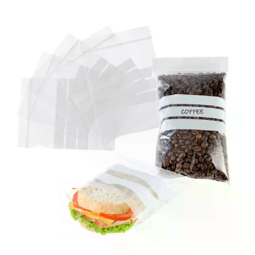 Kmt Style 120 buste bustine sacchetto a zip con chiusura per alimenti trasparente 20x30 cm