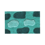 BIANCHERIAWEB Tappeto Da Bagno Antiscivolo Disegno Stone Colore Verde