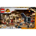 LEGO Jurassic World 76948 La Fuga del T. rex e dell’Atrociraptor, Giochi per Bambini di 8+ Anni con Dinosauri Giocattolo