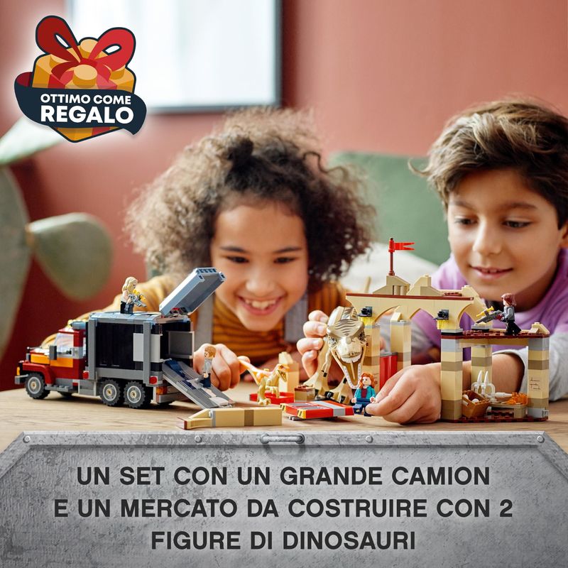 LEGO-Jurassic-World-76948-La-Fuga-del-T.-rex-e-dell’Atrociraptor-Giochi-per-Bambini-di-8--Anni-con-Dinosauri-Giocattolo