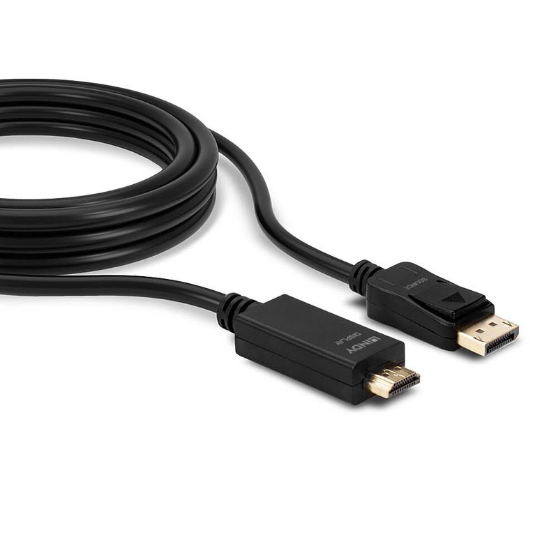 Lindy-36920-cavo-di-interfaccia-e-adattatore-Diplayport-HDMI-Nero