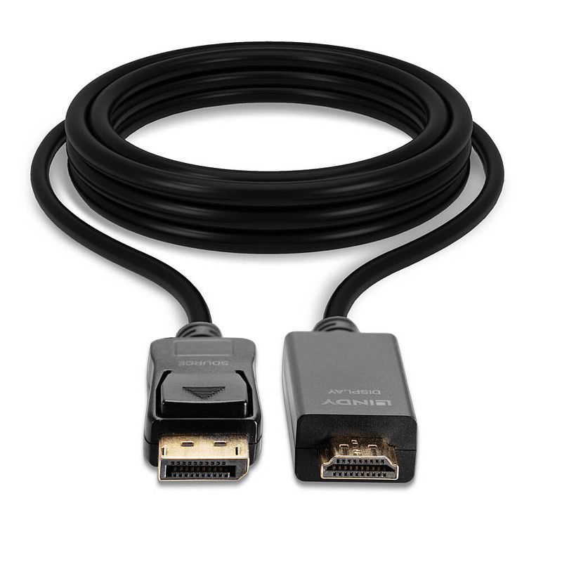 Lindy-36920-cavo-di-interfaccia-e-adattatore-Diplayport-HDMI-Nero