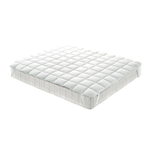 BIANCHERIAWEB Topper Coprimaterasso Imbottito Antibatterico Correttore Materasso Fresh Cotton