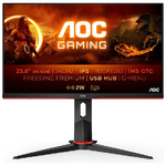 AOC G2 24G2ZU/BK LED display 60,5 cm (23.8") 1920 x 1080 Pixel Full HD Nero, Rosso