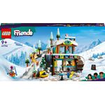 LEGO Friends 41756 Pista da Sci e Baita, Set Sport Invernali con Mini Bamboline, Giochi per Bambine e Bambini