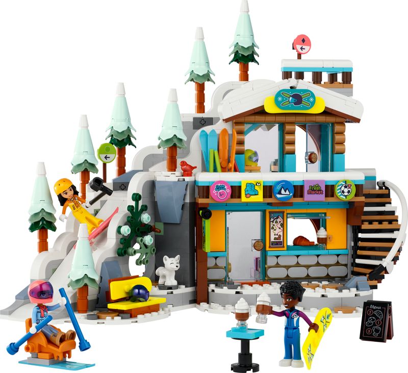 LEGO-Friends-41756-Pista-da-Sci-e-Baita-Set-Sport-Invernali-con-Mini-Bamboline-Giochi-per-Bambine-e-Bambini-Regalo-di-Natale