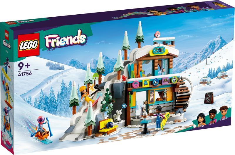 LEGO-Friends-41756-Pista-da-Sci-e-Baita-Set-Sport-Invernali-con-Mini-Bamboline-Giochi-per-Bambine-e-Bambini-Regalo-di-Natale