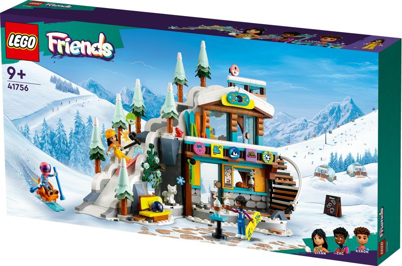 LEGO-Friends-41756-Pista-da-Sci-e-Baita-Set-Sport-Invernali-con-Mini-Bamboline-Giochi-per-Bambine-e-Bambini-Regalo-di-Natale