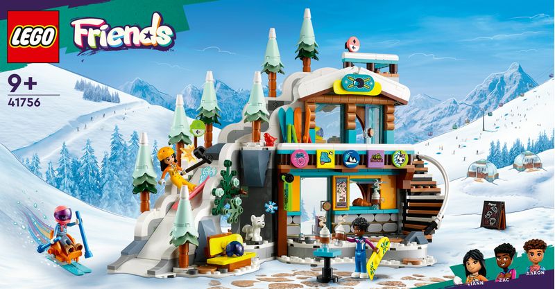 LEGO-Friends-41756-Pista-da-Sci-e-Baita-Set-Sport-Invernali-con-Mini-Bamboline-Giochi-per-Bambine-e-Bambini-Regalo-di-Natale