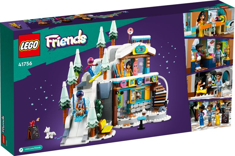 LEGO-Friends-41756-Pista-da-Sci-e-Baita-Set-Sport-Invernali-con-Mini-Bamboline-Giochi-per-Bambine-e-Bambini-Regalo-di-Natale