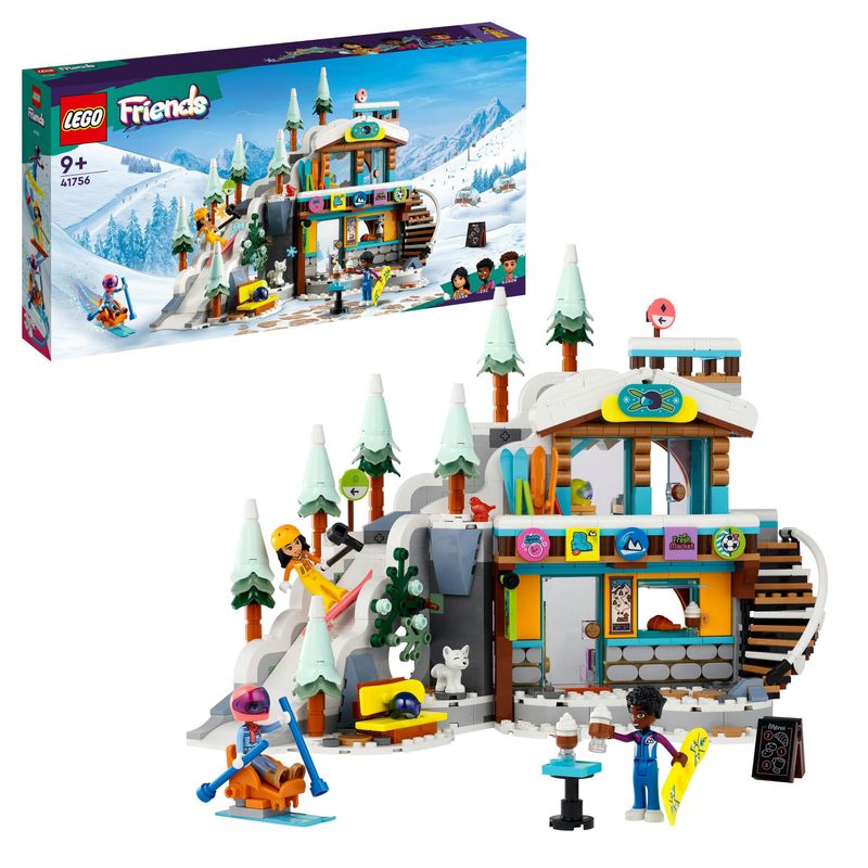 LEGO-Friends-41756-Pista-da-Sci-e-Baita-Set-Sport-Invernali-con-Mini-Bamboline-Giochi-per-Bambine-e-Bambini-Regalo-di-Natale