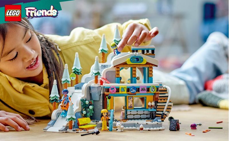 LEGO-Friends-41756-Pista-da-Sci-e-Baita-Set-Sport-Invernali-con-Mini-Bamboline-Giochi-per-Bambine-e-Bambini-Regalo-di-Natale