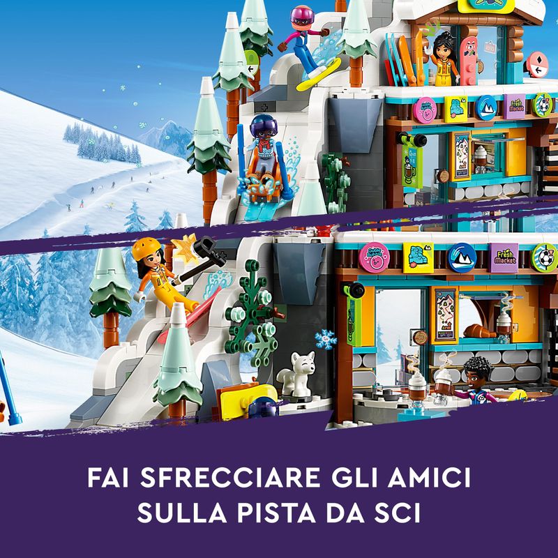 LEGO-Friends-41756-Pista-da-Sci-e-Baita-Set-Sport-Invernali-con-Mini-Bamboline-Giochi-per-Bambine-e-Bambini-Regalo-di-Natale