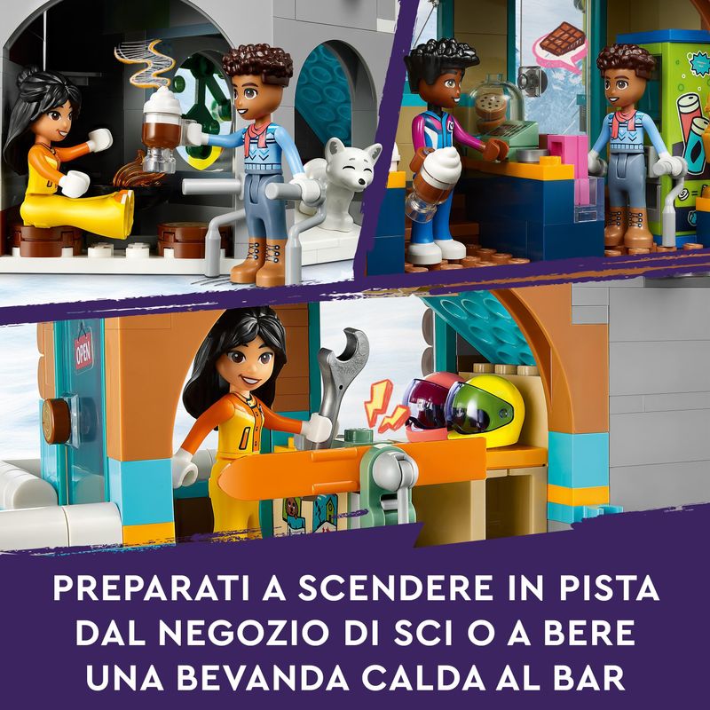 LEGO-Friends-41756-Pista-da-Sci-e-Baita-Set-Sport-Invernali-con-Mini-Bamboline-Giochi-per-Bambine-e-Bambini-Regalo-di-Natale