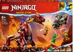 LEGO-NINJAGO-71793-Dragone-di-Lava-Transformer-Heatwave-Serie-Dragons-Rising-con-Drago-Giocattolo-e-Minifigure-Giochi-Ninja