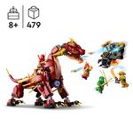 LEGO-NINJAGO-71793-Dragone-di-Lava-Transformer-Heatwave-Serie-Dragons-Rising-con-Drago-Giocattolo-e-Minifigure-Giochi-Ninja