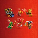 LEGO-NINJAGO-71793-Dragone-di-Lava-Transformer-Heatwave-Serie-Dragons-Rising-con-Drago-Giocattolo-e-Minifigure-Giochi-Ninja