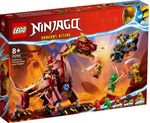 LEGO-NINJAGO-71793-Dragone-di-Lava-Transformer-Heatwave-Serie-Dragons-Rising-con-Drago-Giocattolo-e-Minifigure-Giochi-Ninja