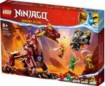 LEGO-NINJAGO-71793-Dragone-di-Lava-Transformer-Heatwave-Serie-Dragons-Rising-con-Drago-Giocattolo-e-Minifigure-Giochi-Ninja