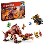 LEGO-NINJAGO-71793-Dragone-di-Lava-Transformer-Heatwave-Serie-Dragons-Rising-con-Drago-Giocattolo-e-Minifigure-Giochi-Ninja