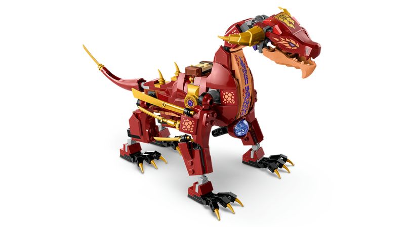 LEGO-NINJAGO-71793-Dragone-di-Lava-Transformer-Heatwave-Serie-Dragons-Rising-con-Drago-Giocattolo-e-Minifigure-Giochi-Ninja