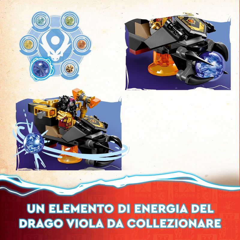 LEGO-NINJAGO-71793-Dragone-di-Lava-Transformer-Heatwave-Serie-Dragons-Rising-con-Drago-Giocattolo-e-Minifigure-Giochi-Ninja